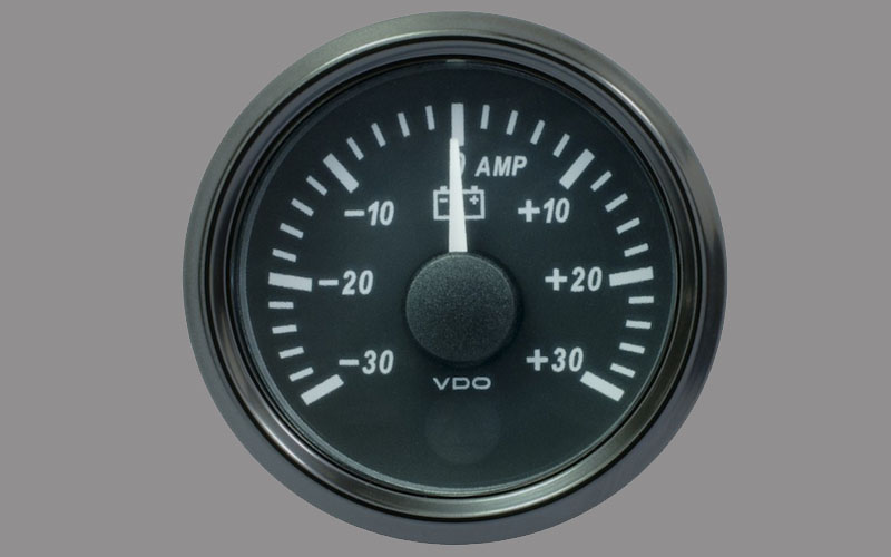 SingleViu Ammeter 30Amp Gauge